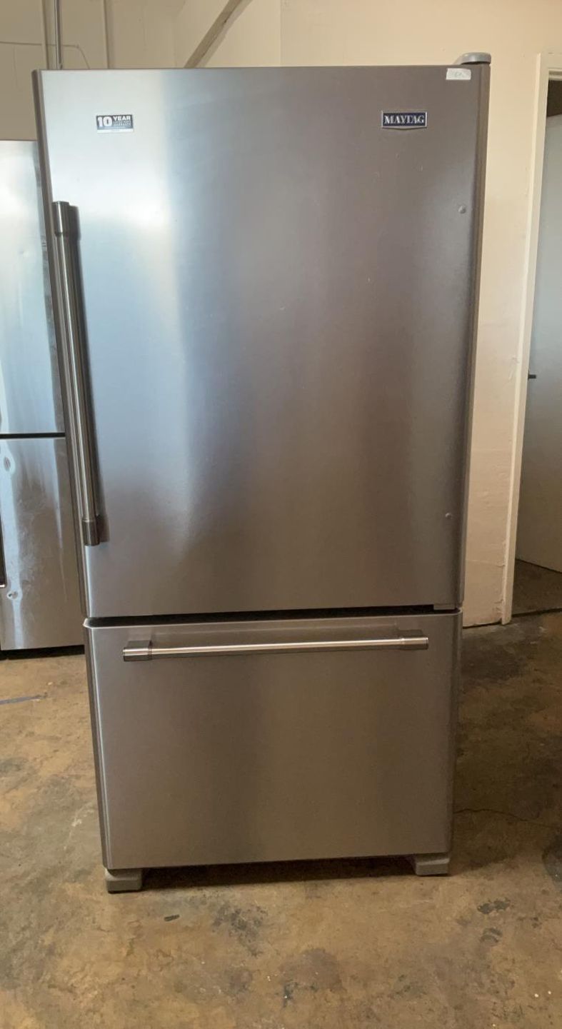 Maytag Bottom Freezer Stainless Steel Refrigerator