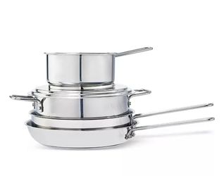 Arch Studio 5-Pc. Stackable Stainless Steel Cookware Set