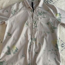 Lulu Lemon Men’s Airing Easy Camp Collar Shirt Size L