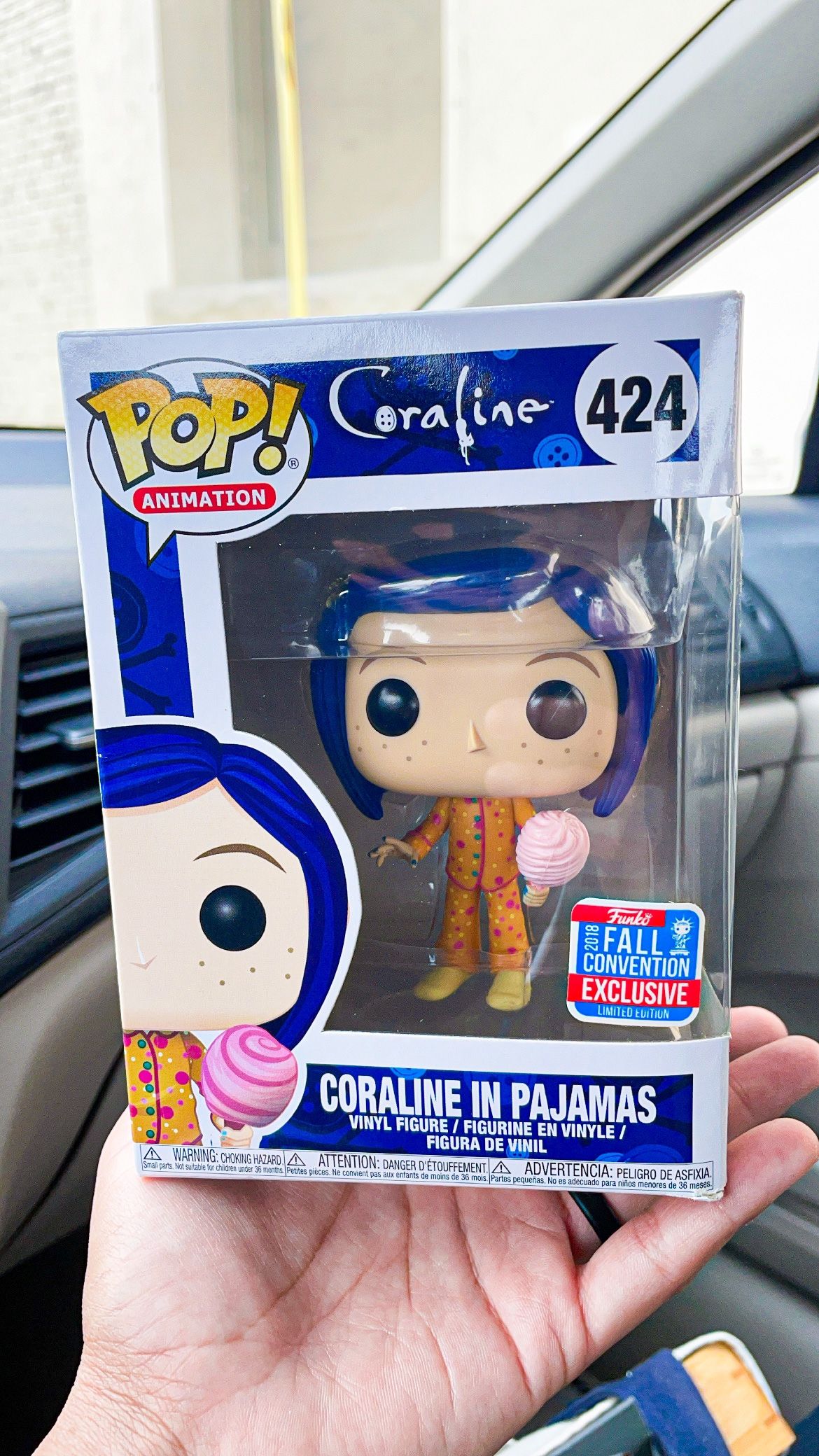Coraline in Pajamas Funko POP Creased Box w/ Protector Box