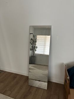 Full-Length Floor Mirror Silver Frame