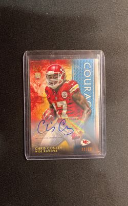 2015 Topps Vapor Chris Conley Rookie Auto /50