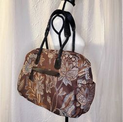 Vintage Bakana Brazil floral genuine leather purse