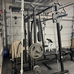 Home Gym WeiderPro Cage System, Weights, Benches