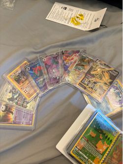 Pokemon cards. Binder filled as well.