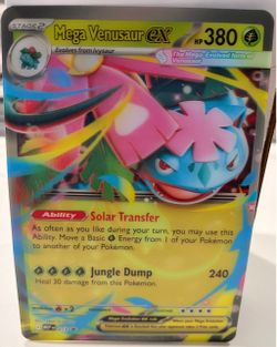 Mega Venusaur EX Pokémon Jumbo Card MEP 013
