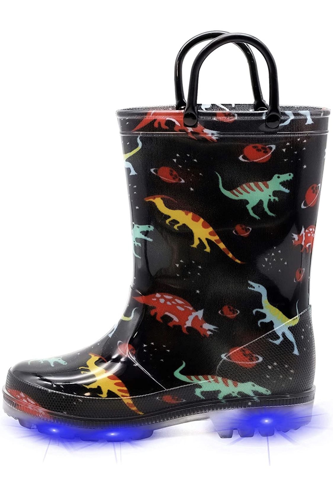 Toddler-kids Waterproof Light Up Rain Boots 