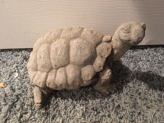 Cement yard statue turtle