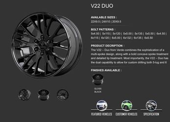 22” staggered verde wheels for sale 🔥TIRE GUYS 🔥