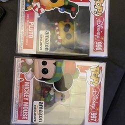 Disney Mickey Pluto Funko Pop Christmas Bundle