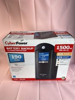 CyberPower LX1500G 1500VA / 900W Battery Backup with Surge Protection 