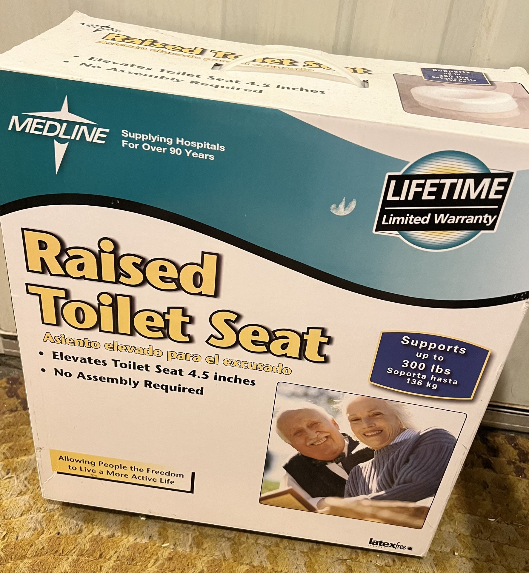 Medline raised toilet seat
