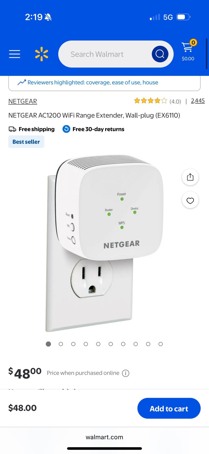 NETGEAR AC1200 WiFi Range Extender