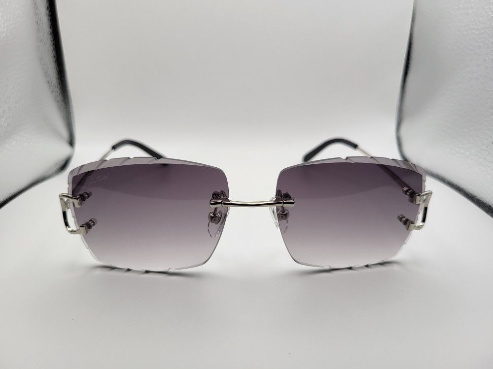 Cartier Rimless Glasses(Gray)