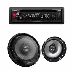 Kenwood PKG-MP18 stereo receiver and speakers