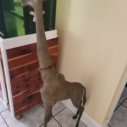 Bronze giraffe