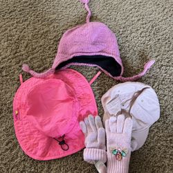 Girls Toddler Hats And Gloves 