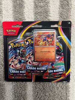 Pokemon Mega Evolution Chaos Rising Charmeleon 3-Booster Blister Pack [3 Booster Packs, 1 Foil Promo Card]