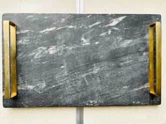Marble tray with handle