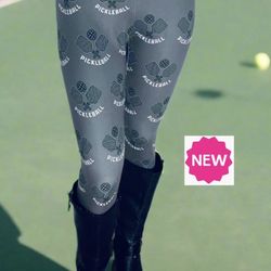 NEW Womens Pickleball Leggings Soft As Lularoe OS/TC