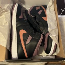 Air Jordan 1 Mid "Black Sky J Mauve" Size 12
