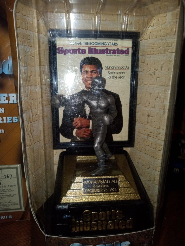 MUHAMMAD ALI Fine Pewter 1990s SPORTS ILLUSTRATED STATUE 🔥