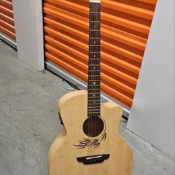 Luna Bamboo Acoustic-Electric Guitar