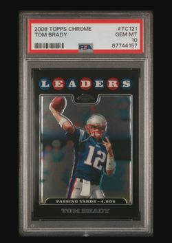 2008 topps chrome tom brady the goat