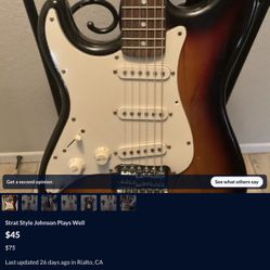 Johnson Electric Guitar I Have A Left And Right Handed, Comes With A Epiphone Amp