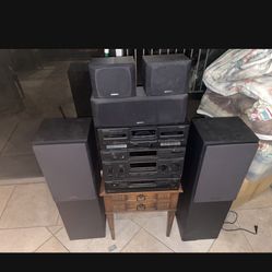 Vintage Kenwood Surround Sound Speakers With Receivers