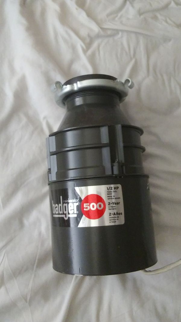 Badger 500 insinkerator garbage disposal for sale in clearwater fl