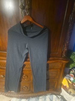 Gray stretch pants