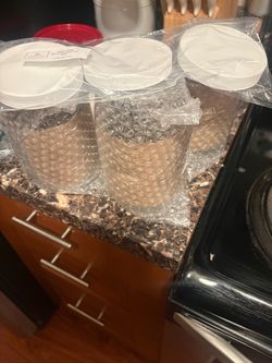 3 glass jars