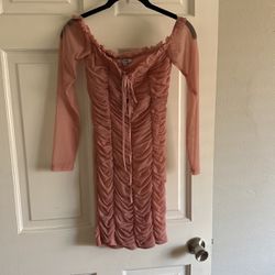 Fashion Nova Medium Pink Dress 