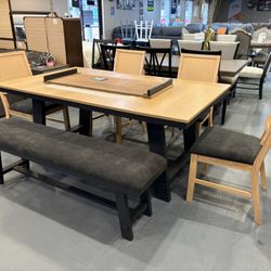 New 6pc Dining Table Set 
