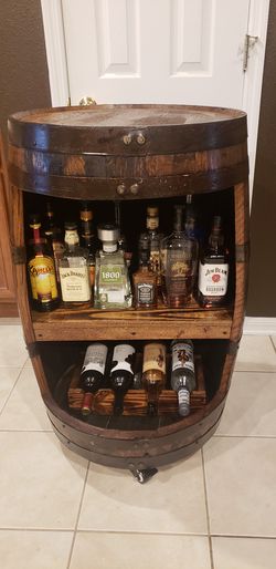 Whiskey Barrel Liquor Cabinet Bar For, Whiskey Barrel Liquor Cabinet