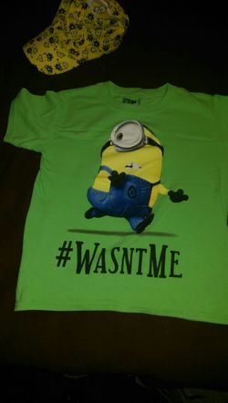 Minion's Boys Medium (Size 8) Shirt and Hat