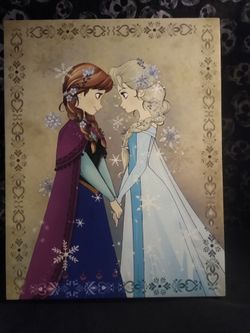 Elsa and Anna canvas picture