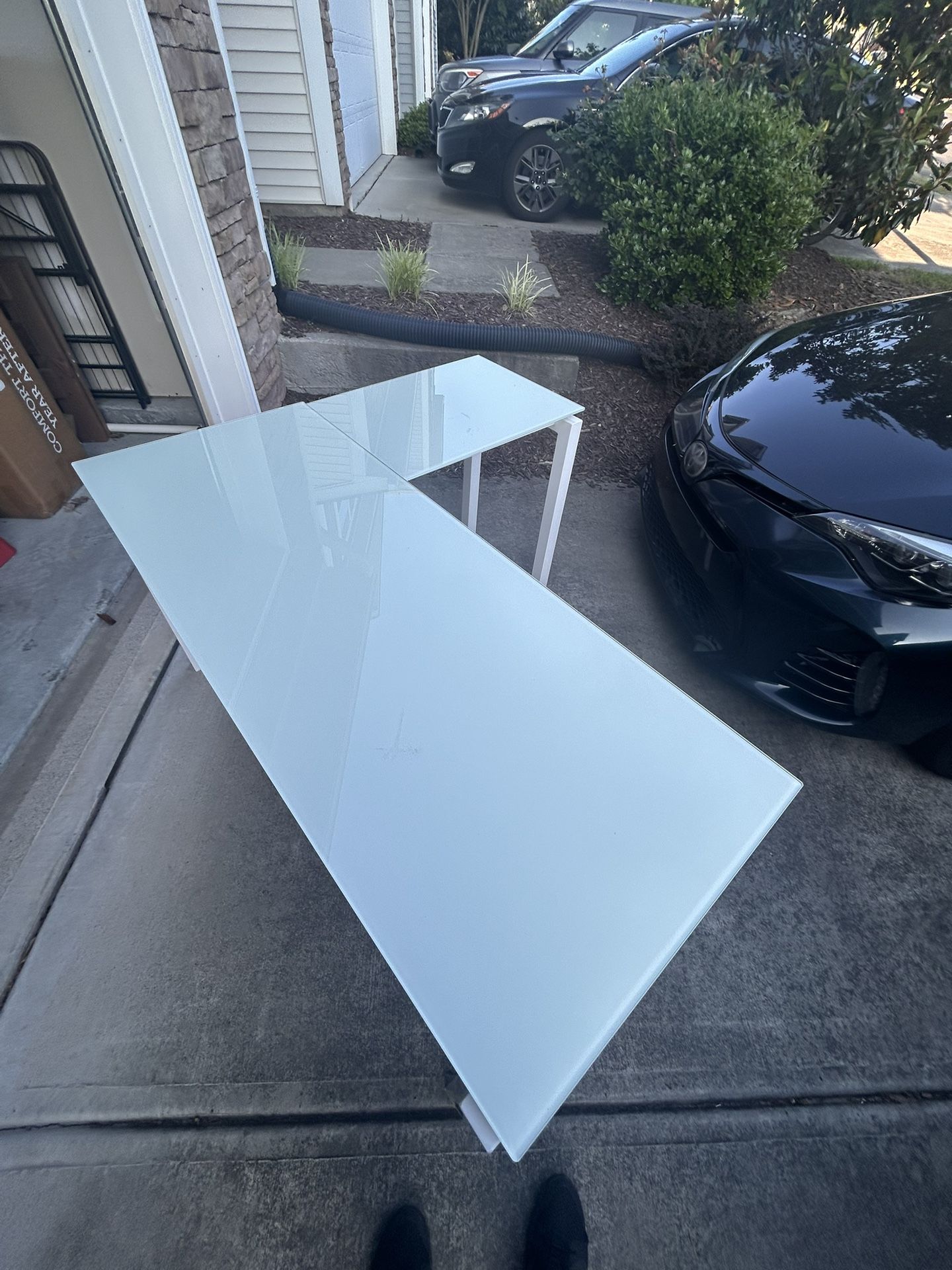 L-Shape Corner Desk White