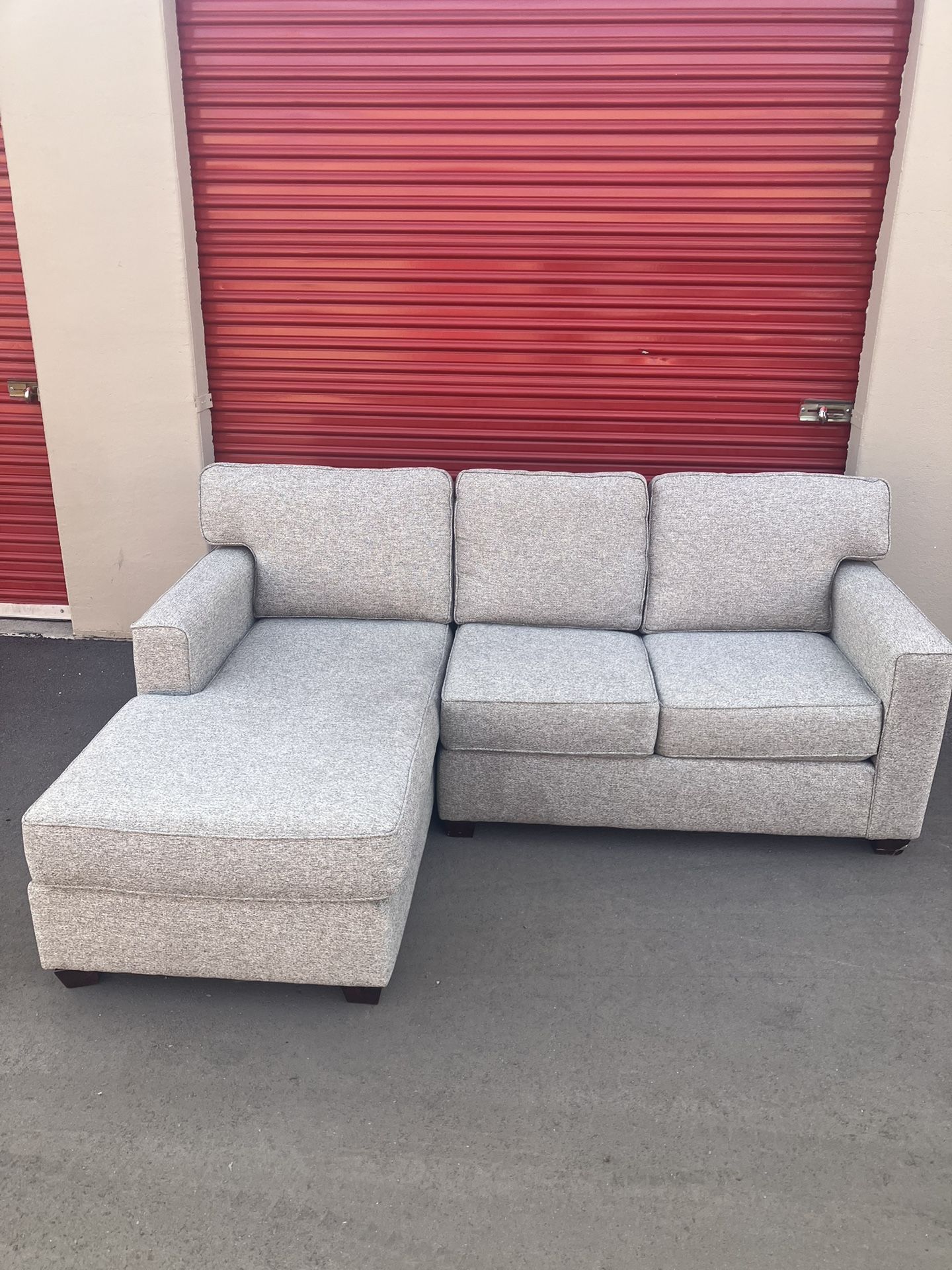 Bauhaus Gray Sectional - Delivery