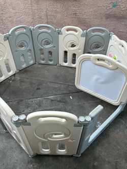 Baby Playpen with Whiteboard Panel