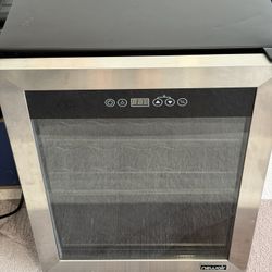NewAir 18 in. 23-bottle Freestanding Wine Cooler Fridge Refrigerator with Stainless Steel Door and Quiet Compressor