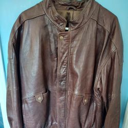 BMW BROWN LEATHER JACKET