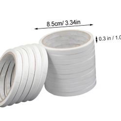 DOITOOL 1bag Double-Sided Tape Hot Melt Adhesive Tape for Office DIY Craft Sewing Easy Peel. Pack of 10