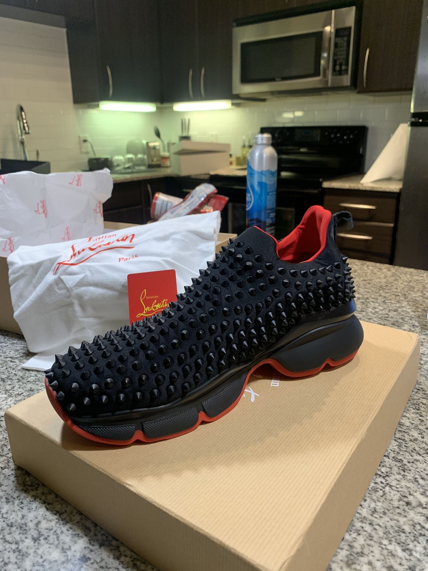 Christian Louboutin Authentic Spike Sneakers