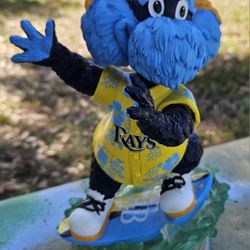 Very Rare 2014 Raymond #138/222 Surfing Bobblehead Mascot The Diamond Tampa Bay Rays