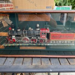 Vintage Empire State Express #999 Train Display in Case