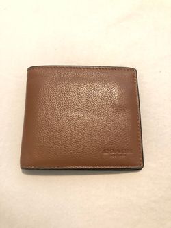 Leather coach wallet