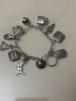 Vintage Sterling silver charm bracelet