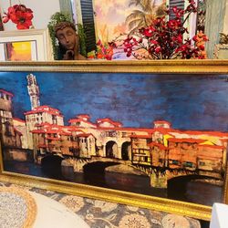Large Painting By Signed Artist